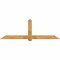 Ekena Millwork Eugene Rough Sawn Timber Gable Bracket, Western Red Cedar, 96"W x 32"H x 2"D x 6"F, 8/12 Pitch GBW096X32X0206EUG00RWR - alternate 1